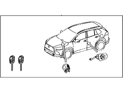 2023 Toyota Corolla Cross Door Lock Cylinder - 69005-0A080