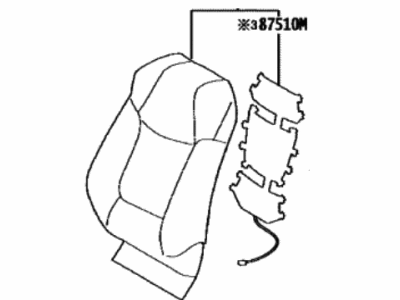 Toyota 71073-0A310-B1 COVER SUB-ASSY, FR S