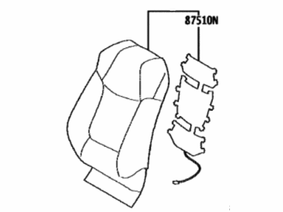 2023 Toyota Corolla Cross Seat Cover - 71074-0A170-B1