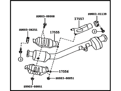 Scion FR-S Exhaust Pipe - SU003-01131