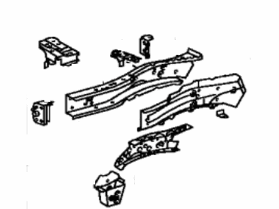 Toyota 57102-48903 Member Sub-Assy, Front Side, LH