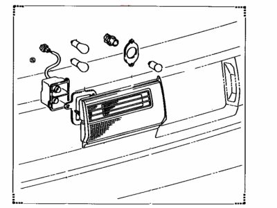 Toyota 81270-03011 Lamp Assy, License Plate