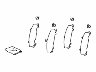 Toyota 04945-02311 SHIM KIT, ANTI SQUEA