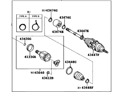 Toyota RAV4 Axle Shaft - 43420-28091