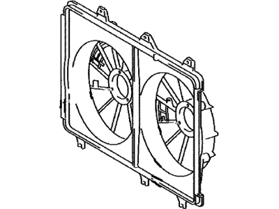 Toyota Highlander Fan Shroud - 16711-0P190