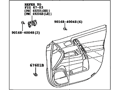 Toyota 67610-0E070-B0