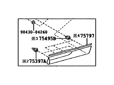 Toyota 75075-0E901