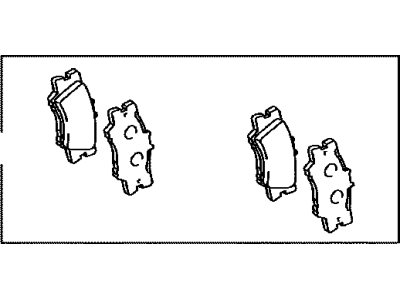 Toyota 04466-33180 Rear Disc Brake Pad Kit