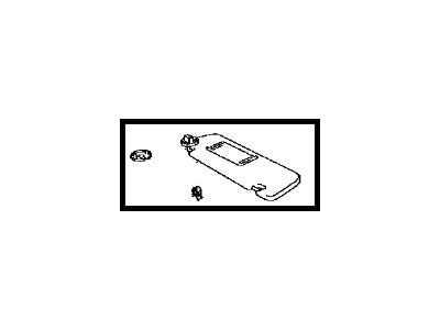 Toyota 74310-33A10-B2 Visor Assembly, Right