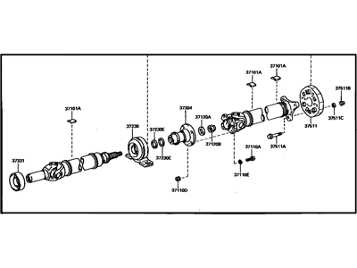 Toyota Supra Drive Shaft - 37100-14790