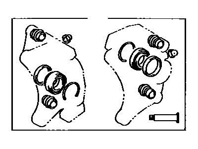 Toyota 04479-14130 Cylinder Kit, Disc Brake, Rear