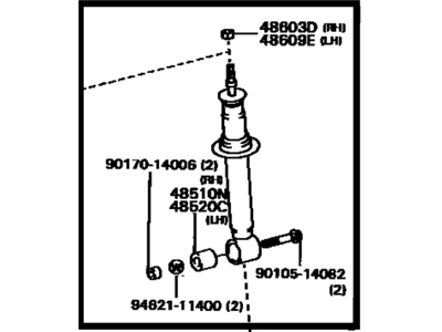 1998 Toyota Supra Strut Housing - 48510-19555