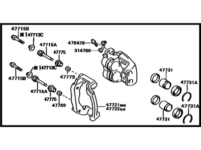 Toyota Supra Brake Caliper - 47730-14250