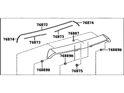 2018 Toyota Prius C Spoiler - 76085-52916-C0