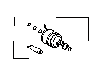 Toyota 04438-35040 Front Cv Joint Boot Kit Inboard Joint