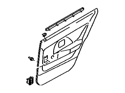 Toyota 67630-1A650-B1 Board Sub-Assy, Rear Door Trim, RH