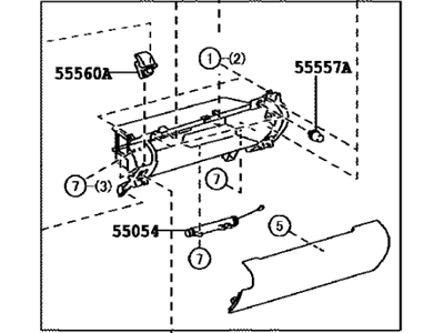 Toyota 55303-06391-C0 Panel Sub-Assembly, Inst