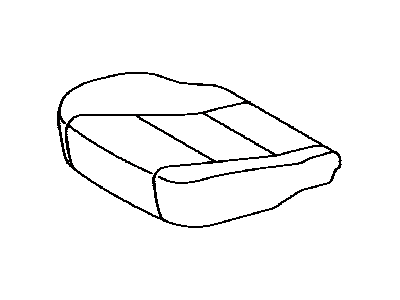 Toyota 71072-06D20-B3 Front Seat Cushion Cover, Left(For Separate Type)