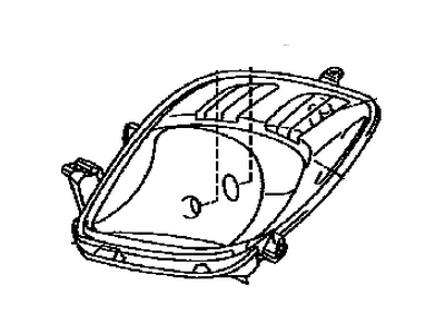 Toyota 81130-52611 Passenger Side Headlight Assembly