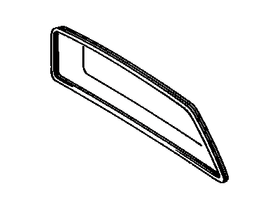 Toyota 64812-17010 Weatherstrip, Back Window Glass