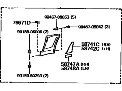 Toyota 76902-19016-02