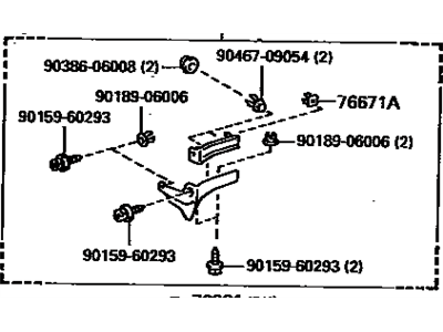 1987 Toyota Supra Mud Flaps - 76604-19155-13