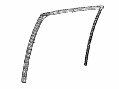 Toyota 68142-47052 Run, Rr Door Glass