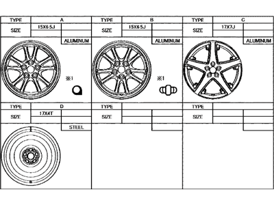 Toyota Prius AWD-e Spare Wheel - 42611-47440