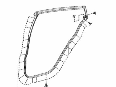 2019 Toyota Prius AWD-e Door Seal - 67871-47051