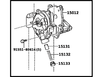 2019 Toyota Prius AWD-e Oil Pump - 15100-37060