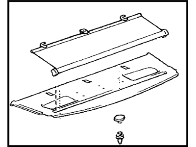 Toyota 64330-33340-E0 Panel Assy, Package Tray Trim