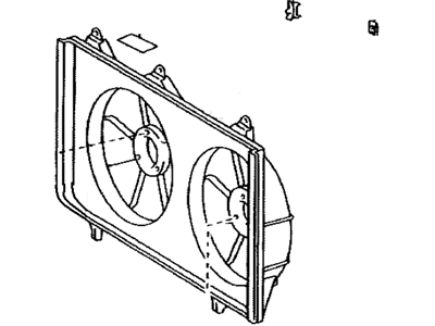 Toyota Solara Fan Shroud - 16711-0A170