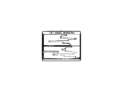 Toyota 42661-33573 Label, Tire Pressure Information