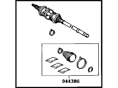 Toyota 43470-09A02 Shaft Assembly Front Drive Outboard Joint Right