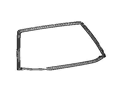 Toyota 75573-32040 Moulding, Back Window, Outside Upper