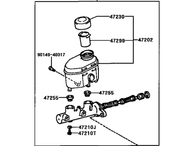 Toyota Tundra Master Cylinder Repair Kit - 47025-0C020