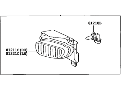 Toyota Sequoia Fog Light - 81220-0C021