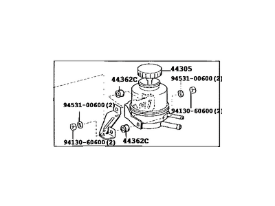 Toyota Sequoia Power Steering Pump - 44320-0C030