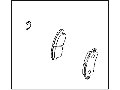 Toyota 04465-WB001 Front Disc Brake Pad Kit