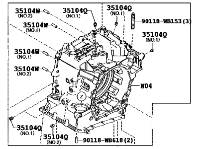 Scion iA Bellhousing - 35141-WB001