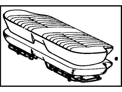 Toyota 71460-91671-02 Cushion Assembly, Rear Seat