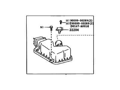 Toyota 17705-0P061 Cap Sub-Assy, Air Cleaner