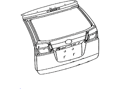 Toyota 67005-AE090 Panel Sub-Assy, Back Door