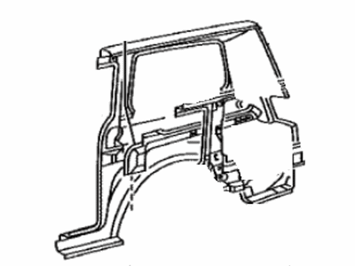 Toyota 61611-AE010 Panel, Quarter, RH