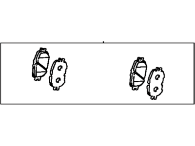 Toyota 04465-33340 Front Disc Brake Pad Set