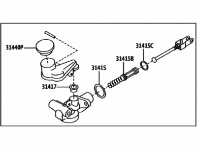 Toyota GR86 Clutch Master Cylinder - SU003-09880