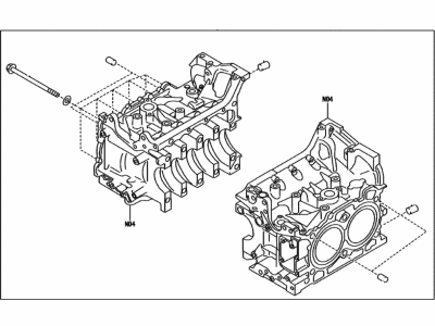 Toyota SU003-10637 BLOCK ASSY-CYL