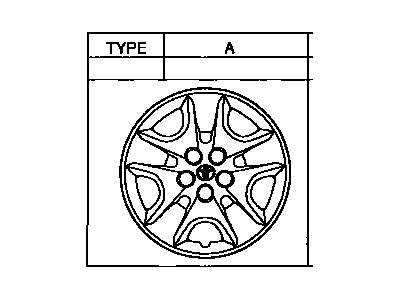 2003 Toyota Celica Wheel Cover - 42602-20470