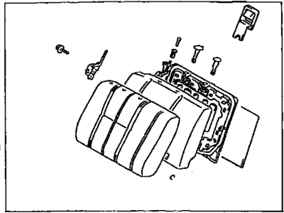 Toyota 71480-3D180-E0 Back Assembly, Rear Seat, RH