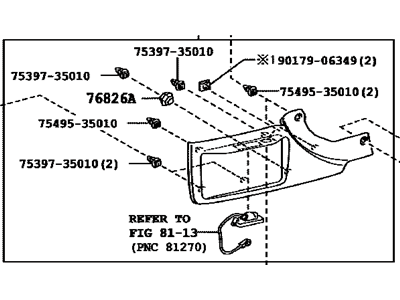 Toyota 76806-42020-A0